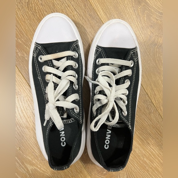 Converse Chuck Taylor All Star Move Ox trainers in black - Picture 7 of 13